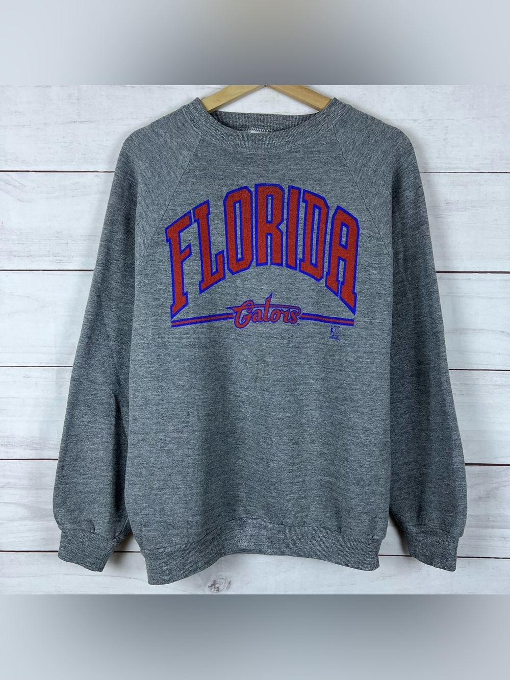VINTAGE Florida Gators Sweatshirt XL Gray NCAA Football Jerzees 80s